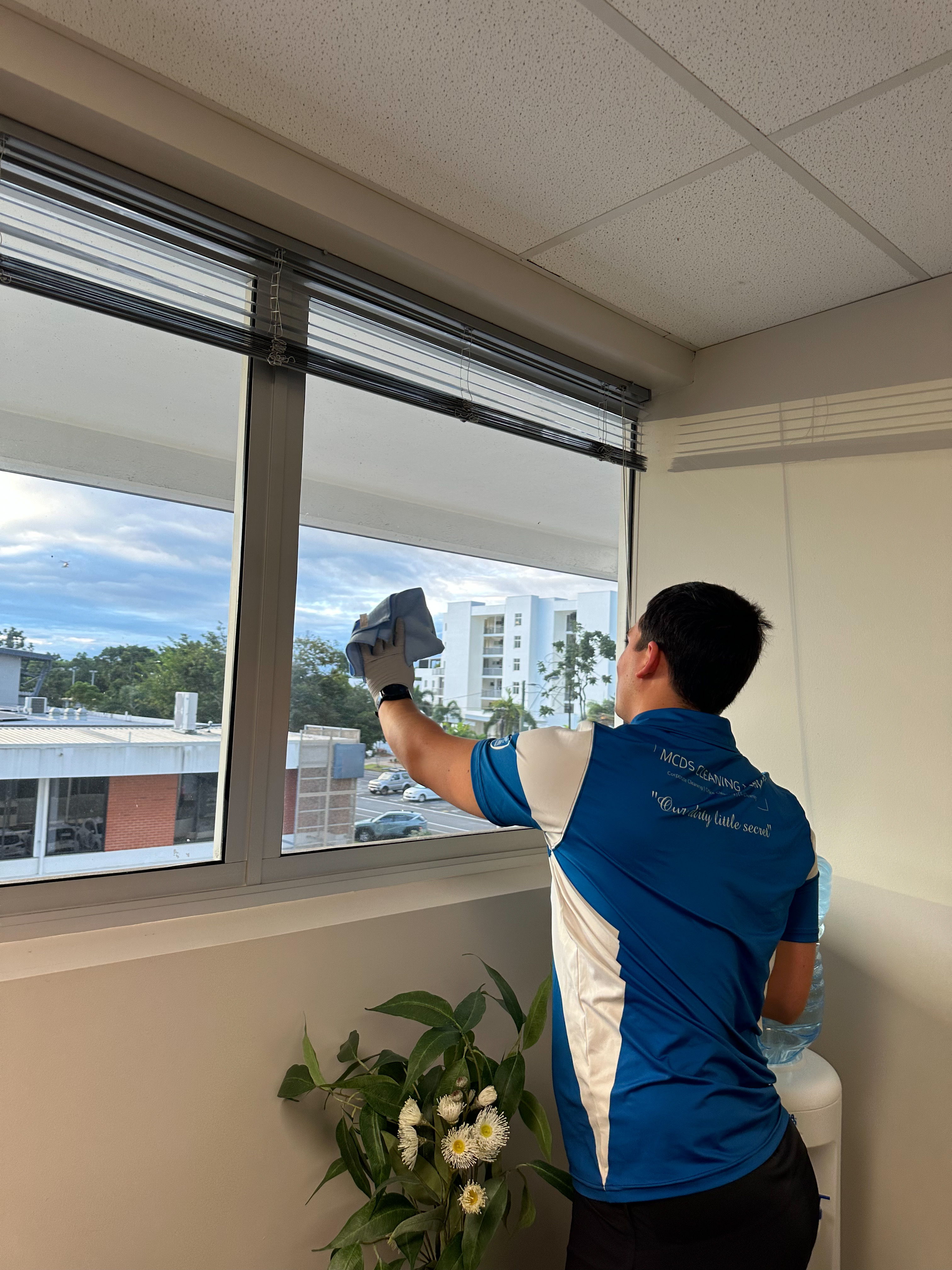 MCDS cleaning team at work